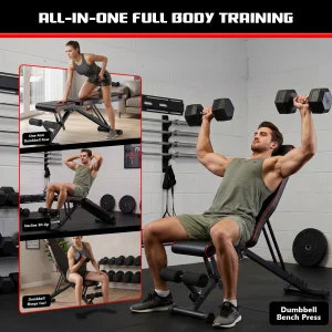 Multifunctional Foldable Fitness Bench - Thumbnail Image 2