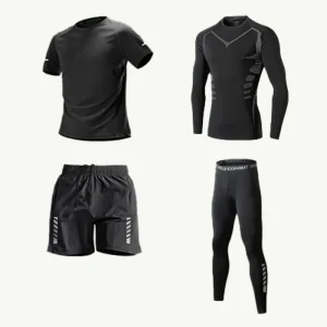 4-Piece Set Men's Training Outfit - Thumbnail Image 2