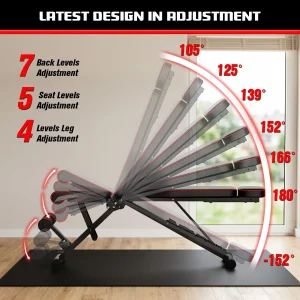 Multifunctional Foldable Fitness Bench - Thumbnail Image 3