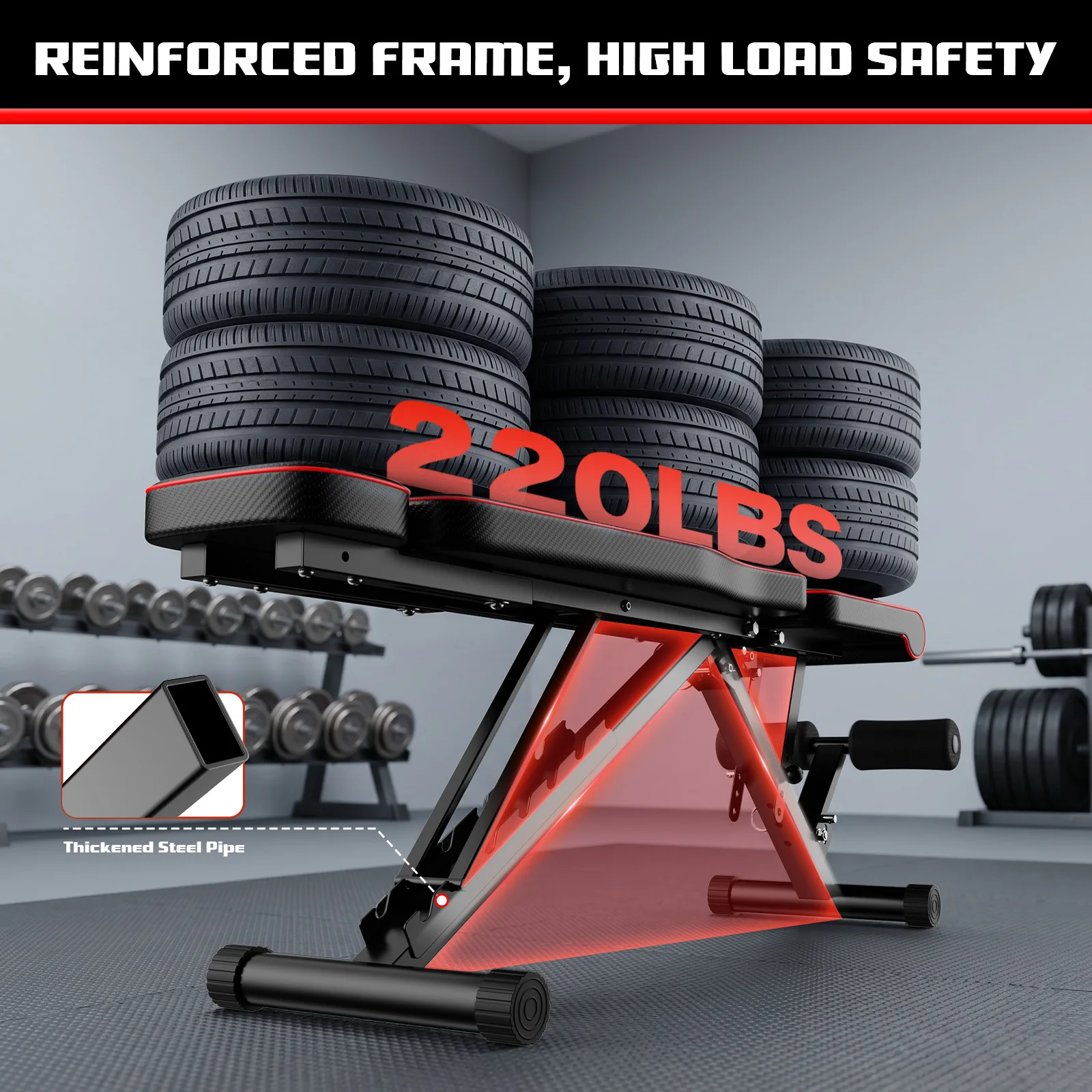 Multifunctional Foldable Fitness Bench - Image 5