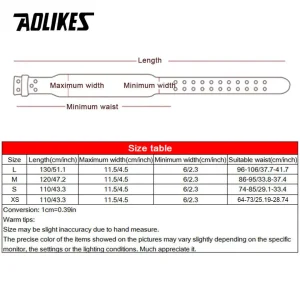 AOLIKES New Wide Fitness Belt - Thumbnail Image 6