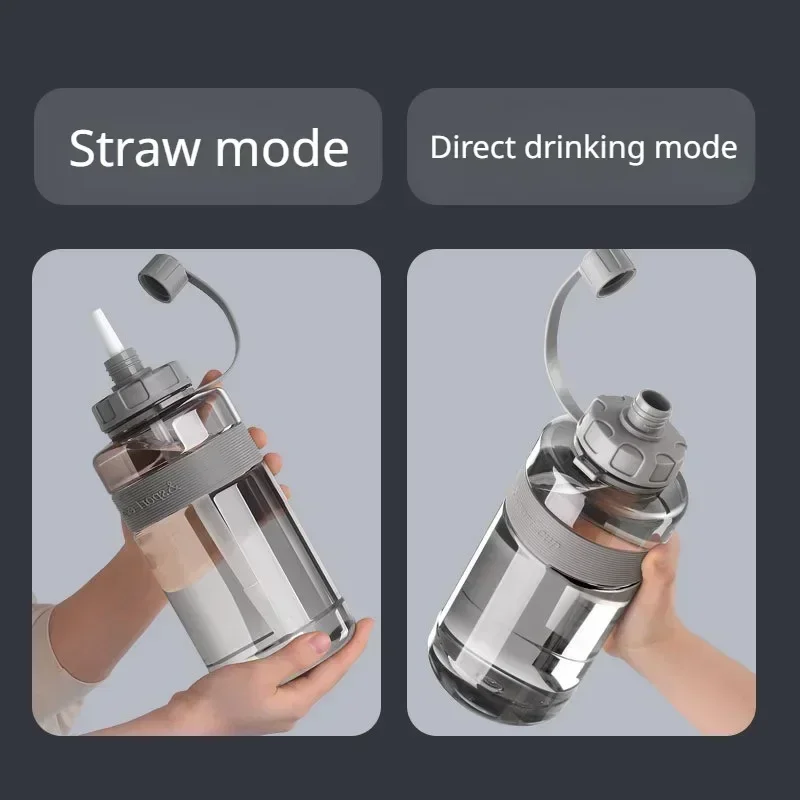 2 Liter Big Water Bottle With Straw - Image 2