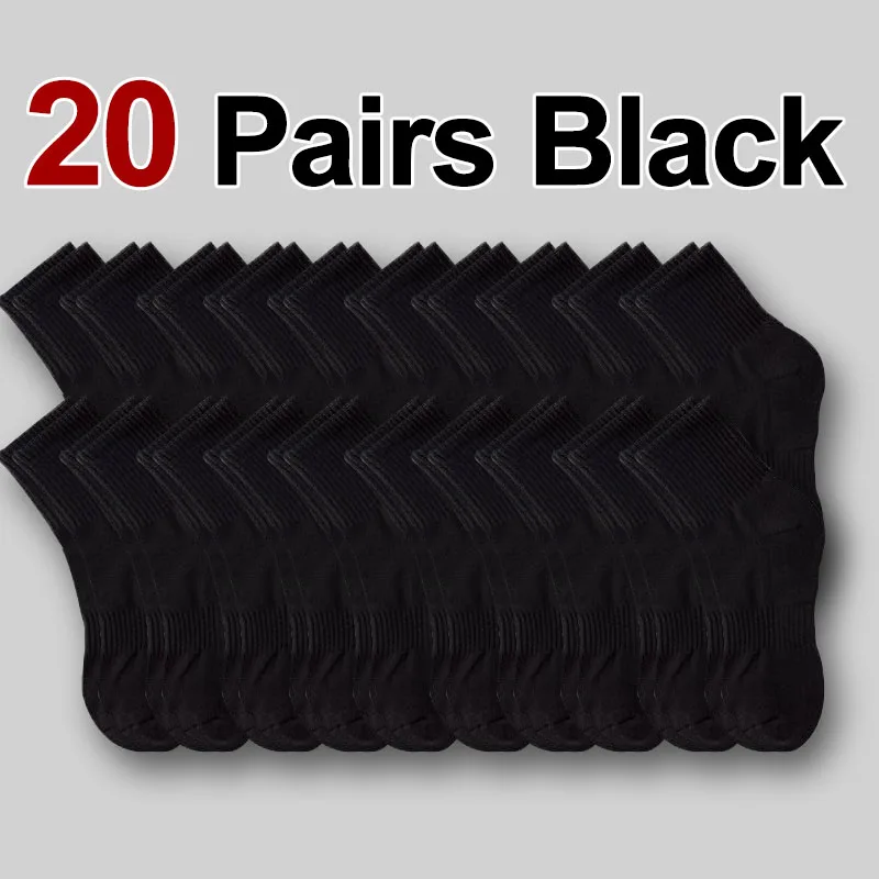 10/20 Pairs Neutral Solid Neck Socks - Image 10