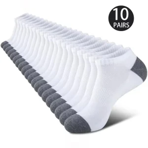 (10 Pairs） Men Cushioned Ankle Socks - Thumbnail Image 3