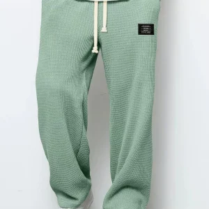 Men's Retro Waffle Solid Sweatpants - Thumbnail Image 12