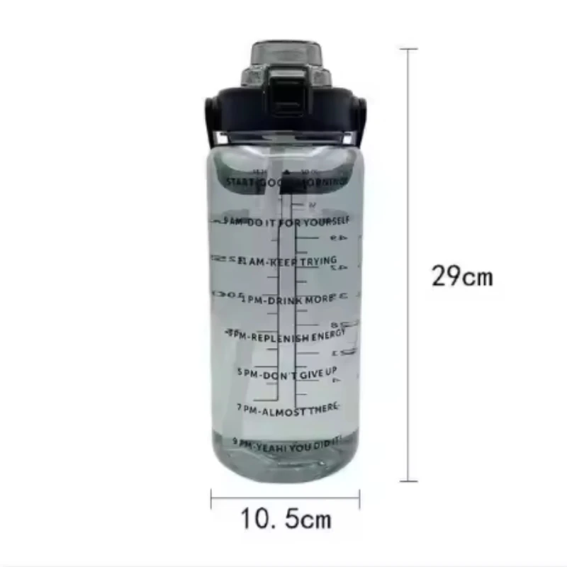 2L Water Bottle Portable Straw - Image 5