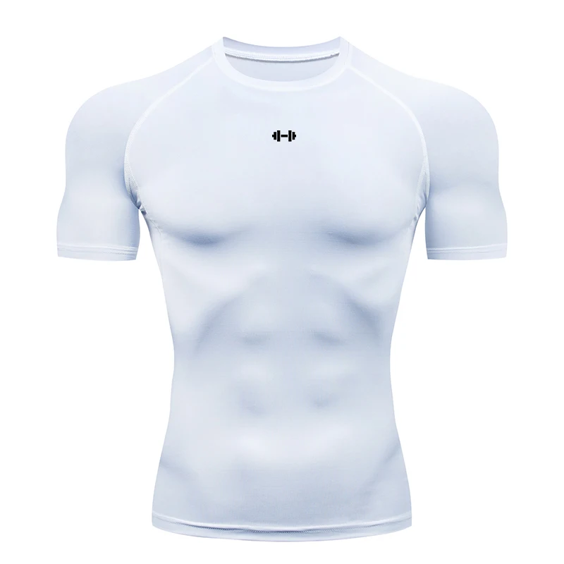 Tight Men Sport T-shirt Quick Dry Bodybuilding Running Shirt Short Sleeve Compression Top Gym T Shirt Men Fitness Rashgard - Image 10