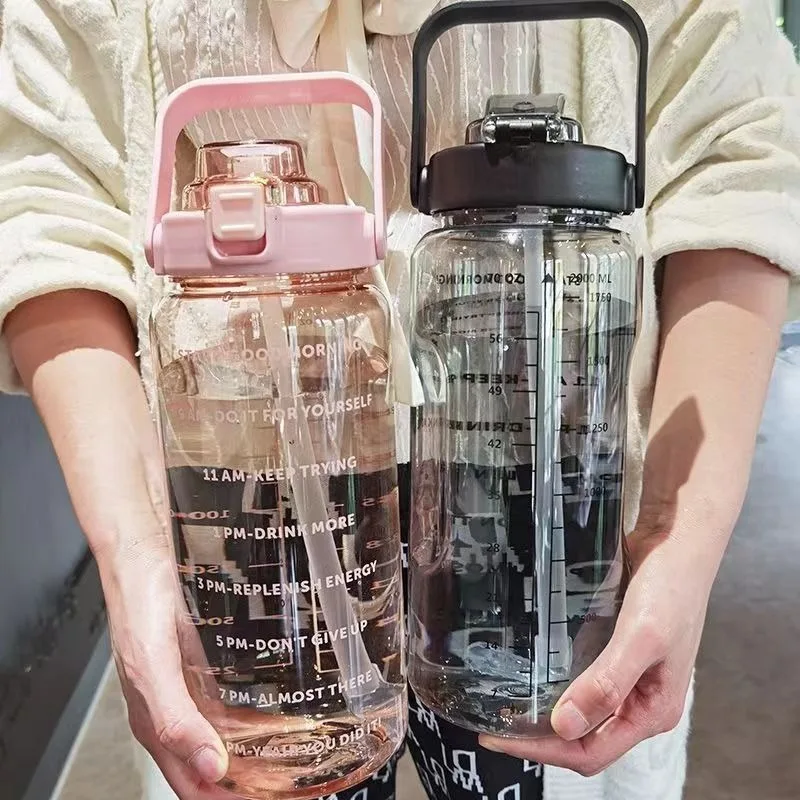 2L Water Bottle Portable Straw - Image 3
