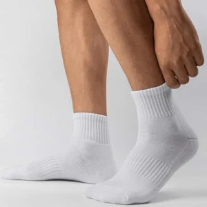 10/20 Pairs Neutral Solid Neck Socks - Thumbnail Image 2