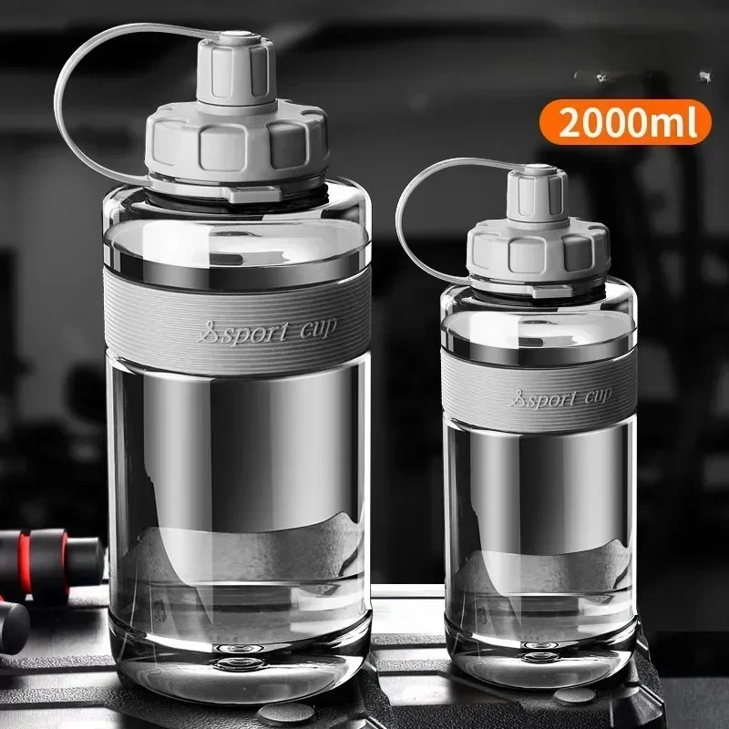 2 Liter Big Water Bottle With Straw - Image 1