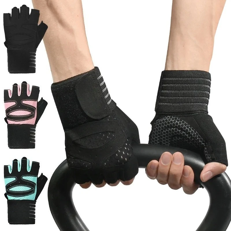 Wristband Support Weightlifting Gloves - Image 1