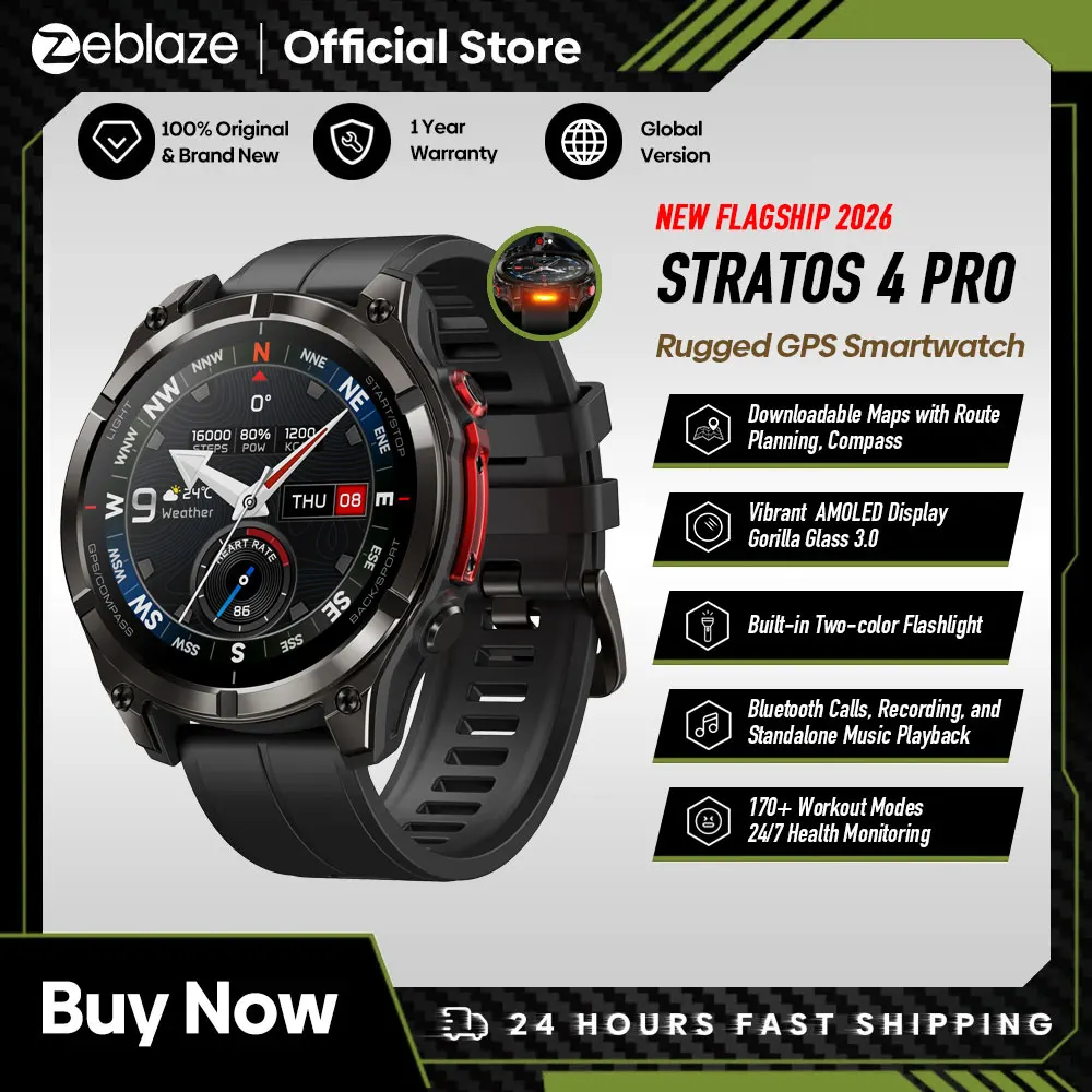 Zeblaze Stratos 4 Pro Smart Watch - Image 1
