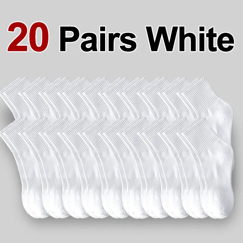 10/20 Pairs Neutral Solid Neck Socks - Image 12
