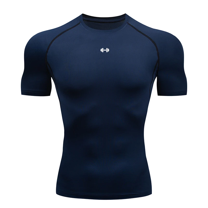 Tight Men Sport T-shirt Quick Dry Bodybuilding Running Shirt Short Sleeve Compression Top Gym T Shirt Men Fitness Rashgard - Image 13