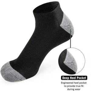 (10 Pairs） Men Cushioned Ankle Socks - Thumbnail Image 5