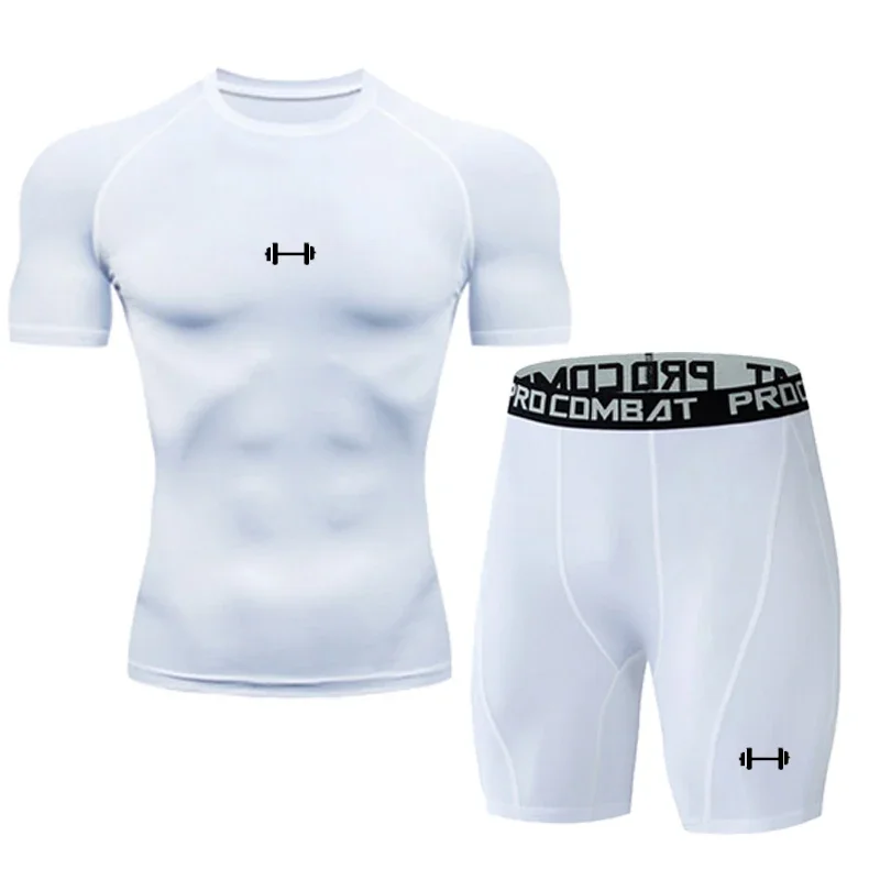 2pcs Men Compression Sportswear Suit - Image 3