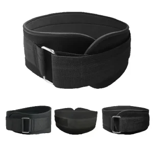 Black Thick EVA Weightlifting Belt,Quick Locking Powerlifting Belts to Keep Body in Proper Shape,Gym Belt for Waist 60-122cm