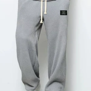 Men's Retro Waffle Solid Sweatpants - Thumbnail Image 5