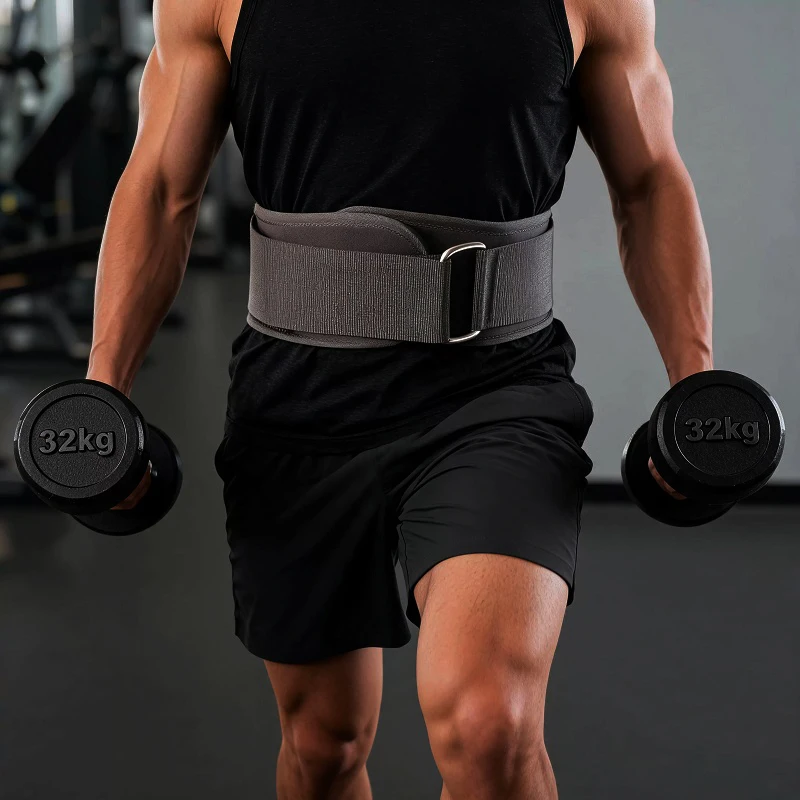 Black Thick EVA Weightlifting Belt,Quick Locking Powerlifting Belts to Keep Body in Proper Shape,Gym Belt for Waist 60-122cm - Image 5
