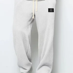 Men's Retro Waffle Solid Sweatpants - Thumbnail Image 2
