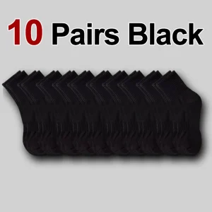 10/20 Pairs Neutral Solid Neck Socks - Thumbnail Image 11