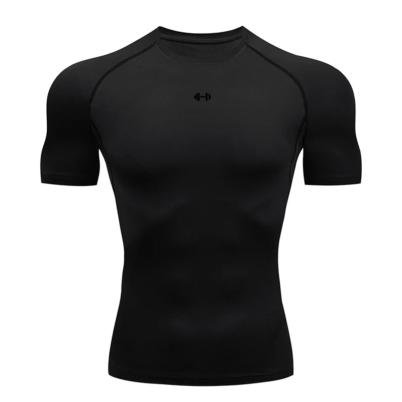 Tight Men Sport T-shirt Quick Dry Bodybuilding Running Shirt Short Sleeve Compression Top Gym T Shirt Men Fitness Rashgard - Image 9