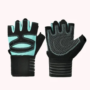Wristband Support Weightlifting Gloves - Thumbnail Image 8