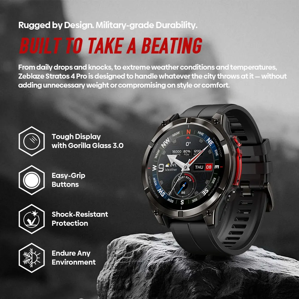 Zeblaze Stratos 4 Pro Smart Watch - Image 2