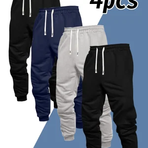 Men's 4-Piece Jogging Pants - Thumbnail Image 6
