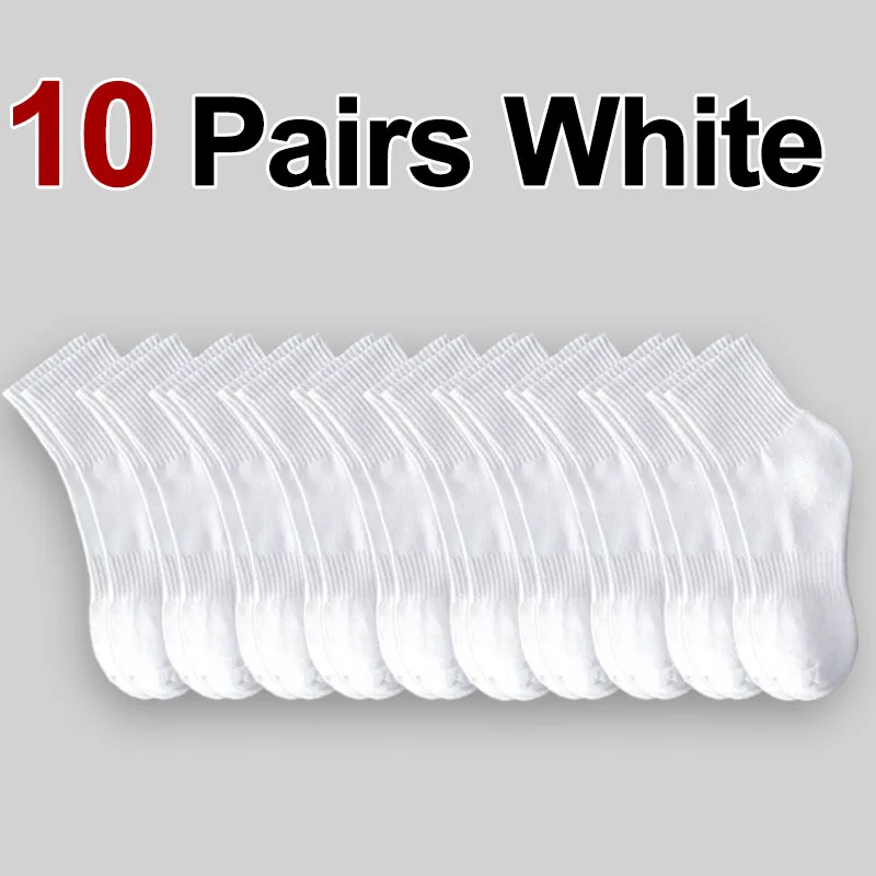 10/20 Pairs Neutral Solid Neck Socks - Image 8