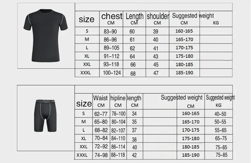 2pcs Men Compression Sportswear Suit - Image 6