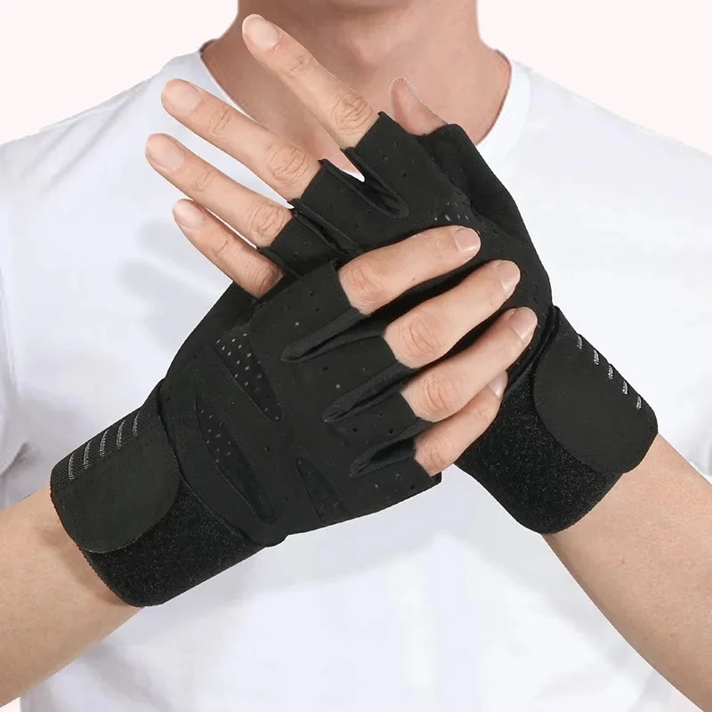 Wristband Support Weightlifting Gloves - Image 3